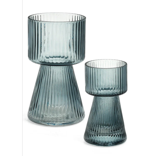 Crawford Ribbed Glass Vase