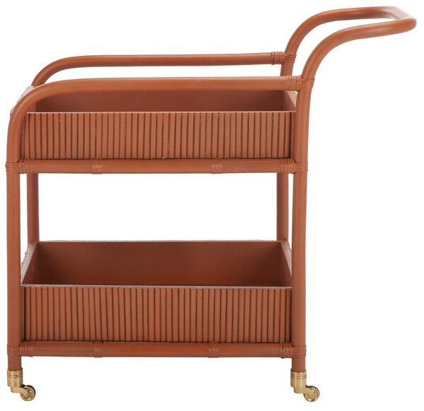 Barnette Rattan Bar Cart