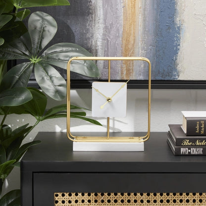 Modern Gold Metal Clock