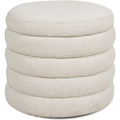 Fuji Round Storage Ottoman