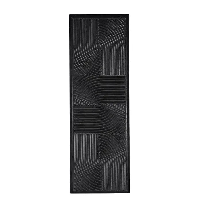 Black Wooden Wall Decor