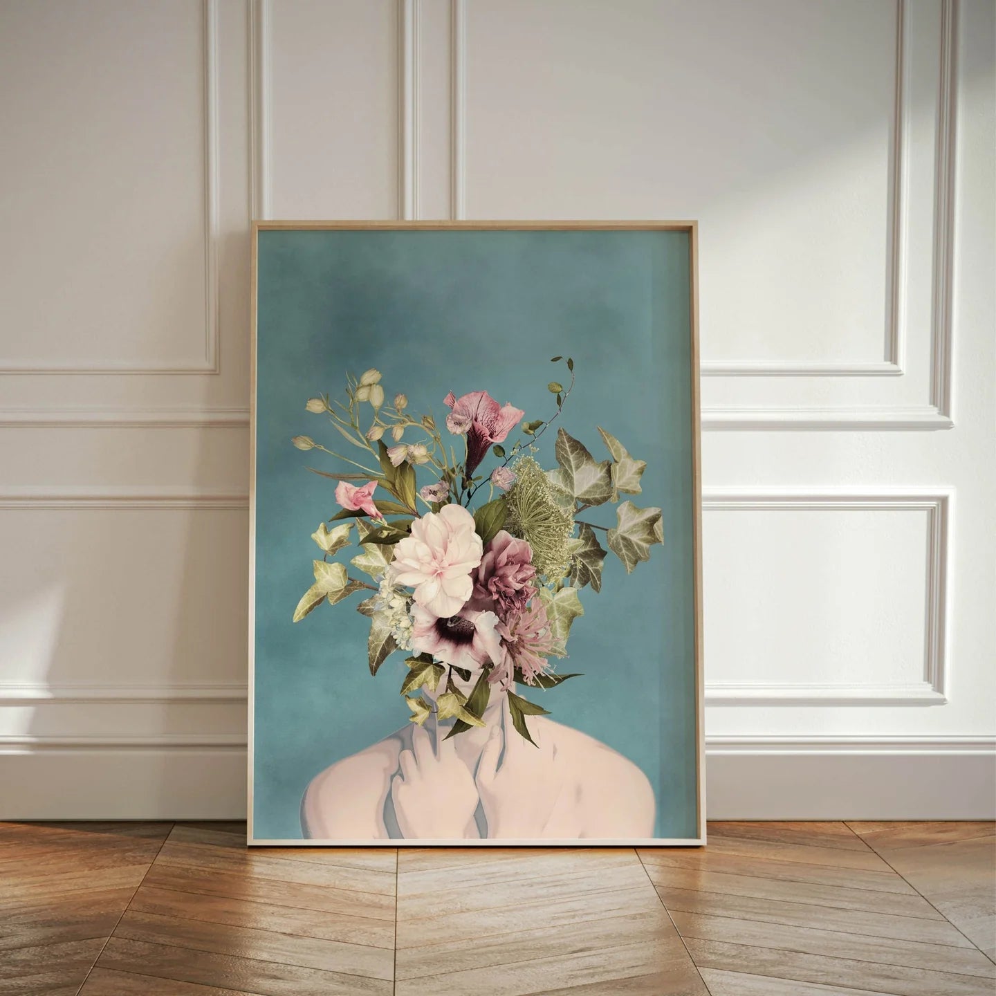 Flower Lady Canvas Wall Art