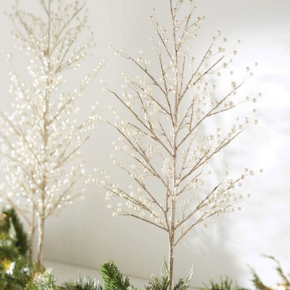 27.5" Glittered Pearl Tree