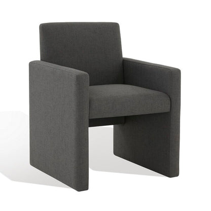 Sleek Charcoal Armed Dining Chair