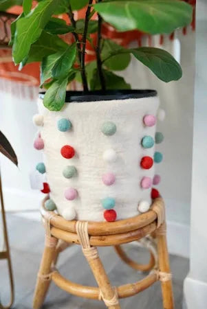 Felt Pom Basket