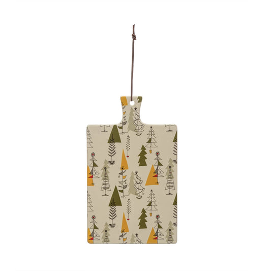 Christmas Tree Pattern Cheese Cutting Board