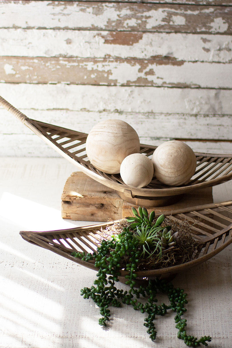 bamboo leaf basket