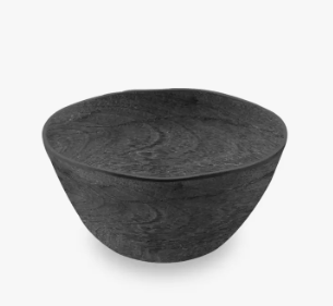 Blackened Wood Dinnerware