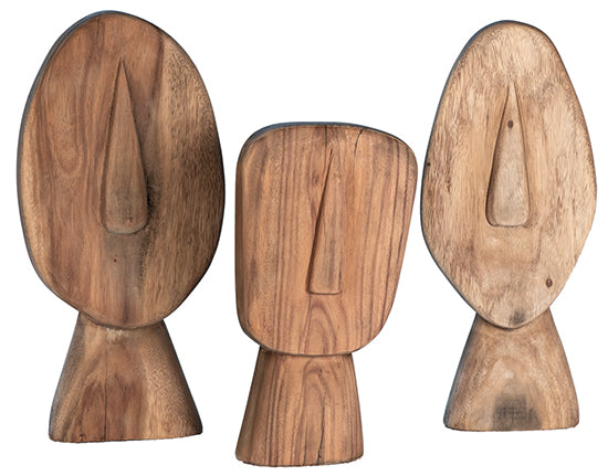 SUAR WOOD CARVED FACES